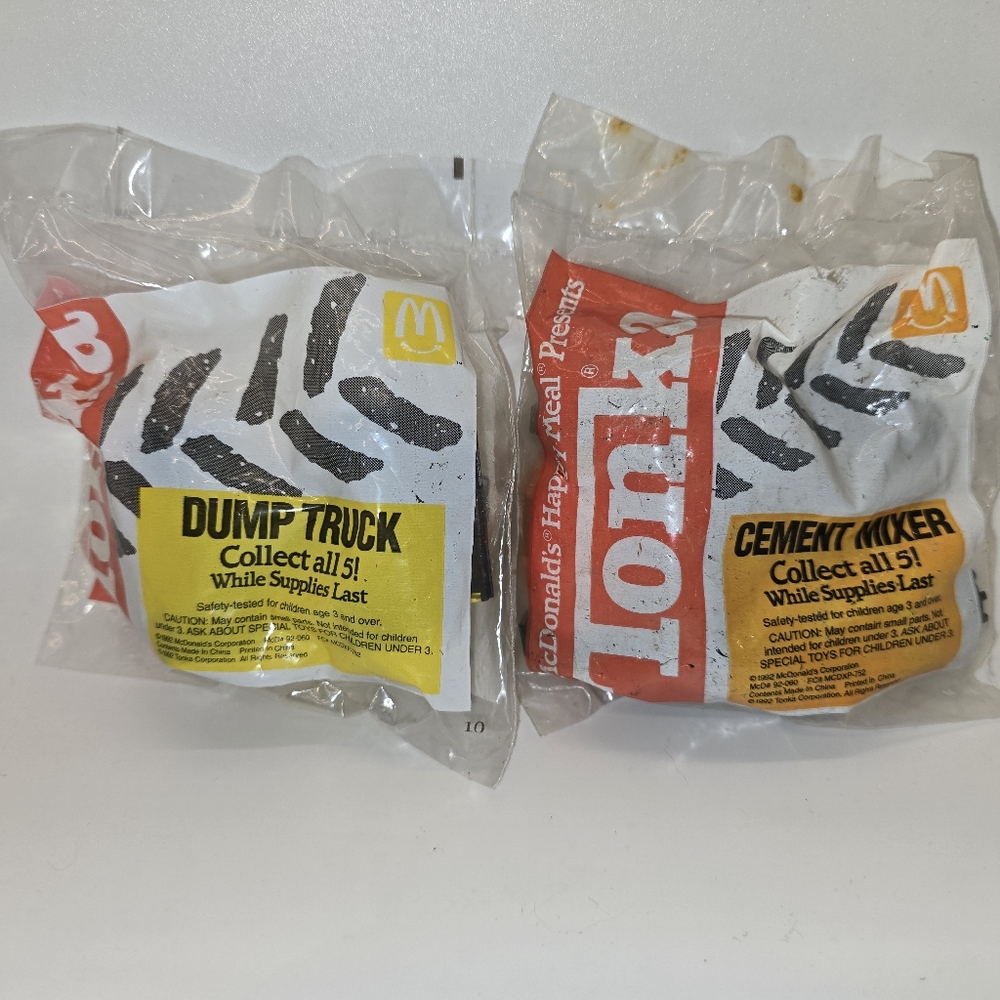 Vintage 1992 Tonka happy meal toys